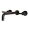 Kingston Brass Roman Tub Faucet, Oil Rubbed Bronze, Wall Mount KS8025CML - alternate 1